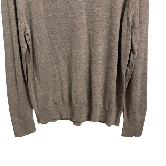 BONOBOS Grey Lightweight V Neck Extra Fine Merino Wool Sweater XL - Picture 5 of 7